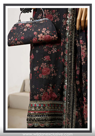 CIRA LUXÉ Luxury Chiffon Collection'25 With Clutch by Sadabahar D-03