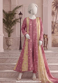 A Flowy Cut by HZ Textile | Stitched Printed & Emb Silk Collection'26 (D-03)