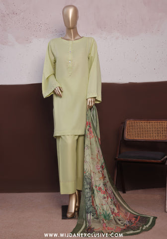 Daily Drop by HZ Textile RTW Solids Twinset 3PC Collection - 2025 (LIME GREEN)