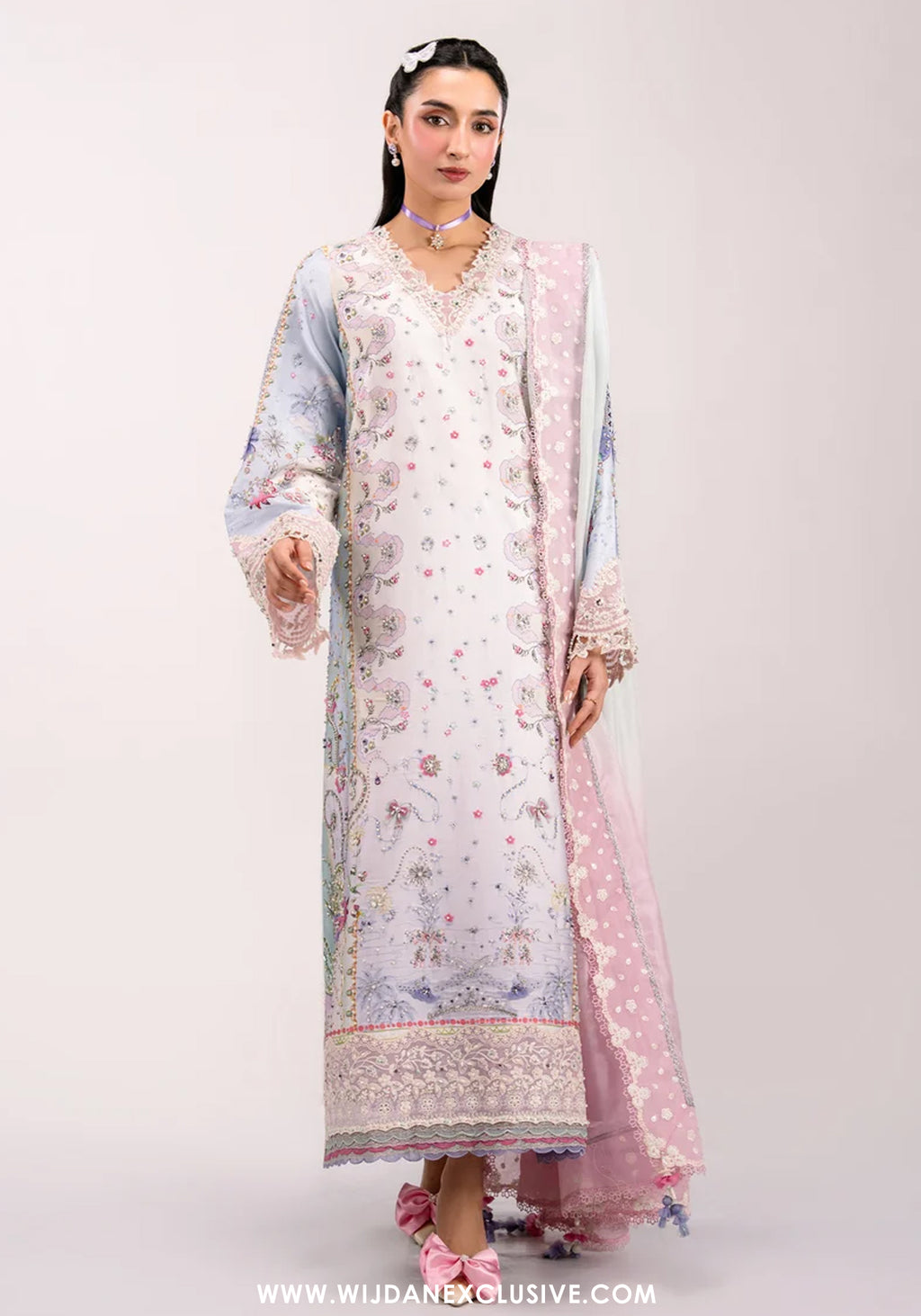 Luxe by Qalamkar | Unstitched Embroidered Silk Formal Collection - 2026 (AKARI)