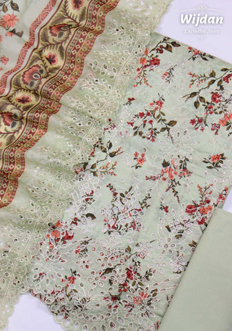 Bin Saeed Un-Stitched Printed Embroidered Lawn Collection'25 D-03