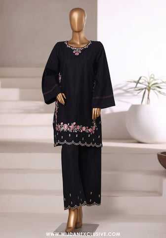 Sadabahar Vybe Stitched Jacquard Embroidered Sets Vol-II Collection - 2025 (BLACK)