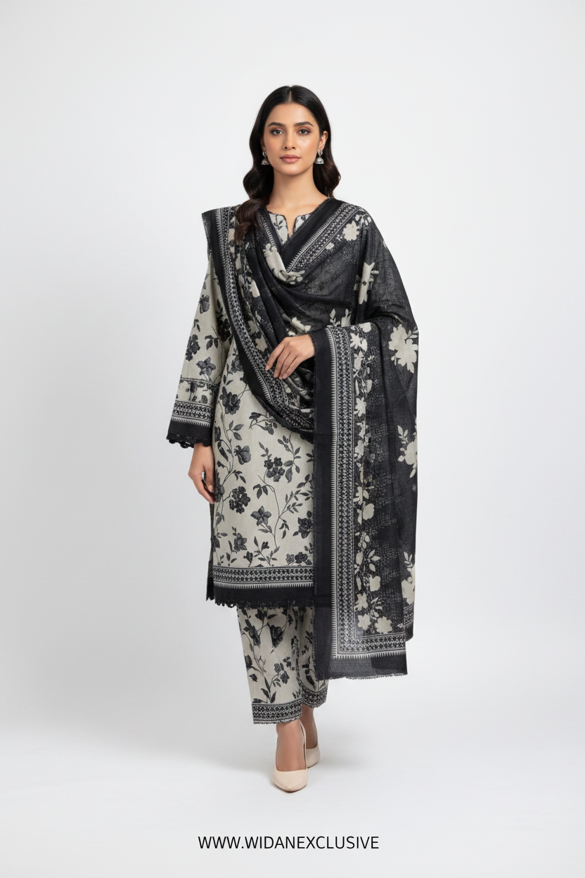 Bin Saeed Unstitched Printed Lawn Vol-III Collection - 2026 BS26UPL-014
