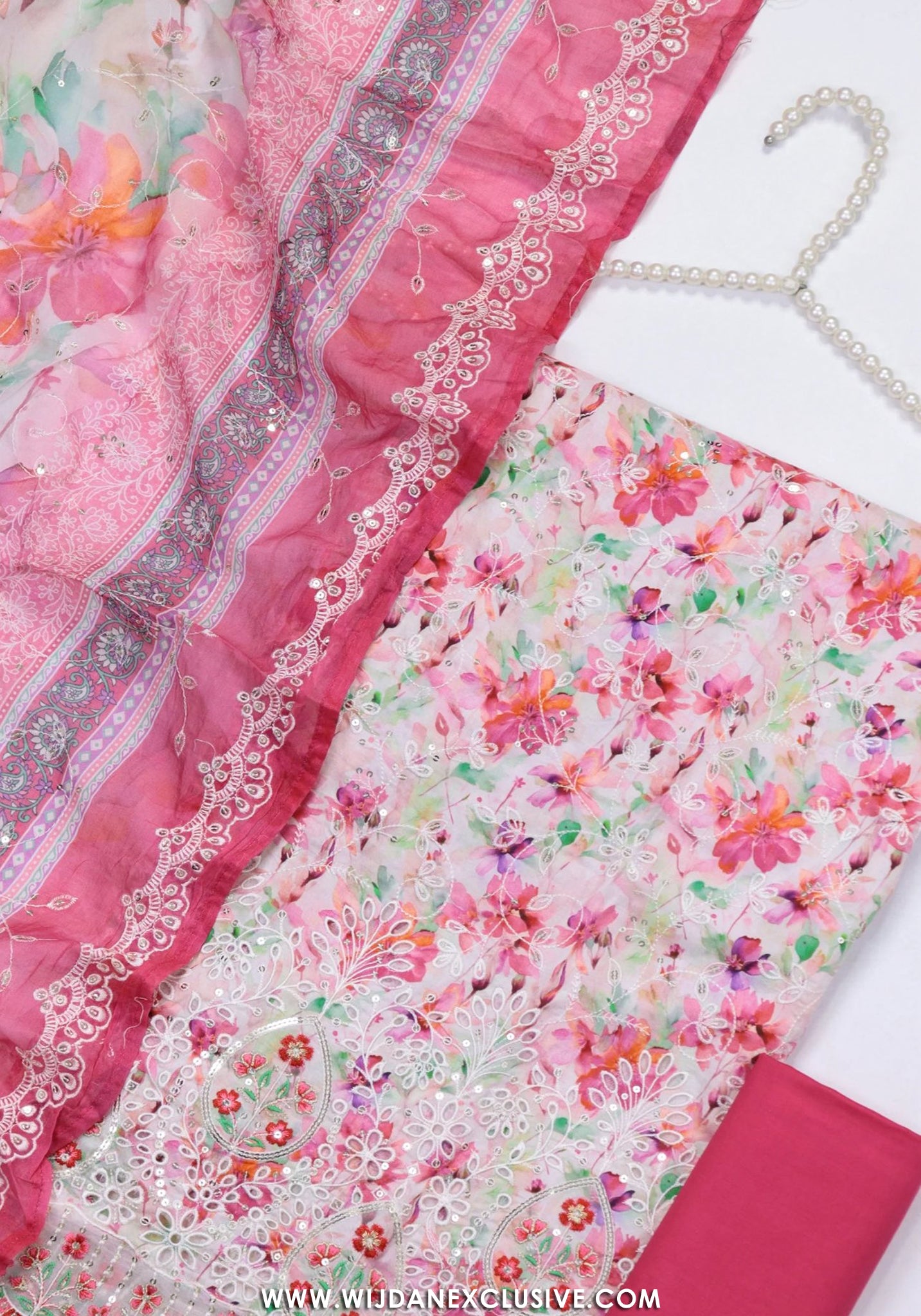 Bin Saeed Unstitched Embroidered Lawn Vol-I Collection - 2026 (PINK)