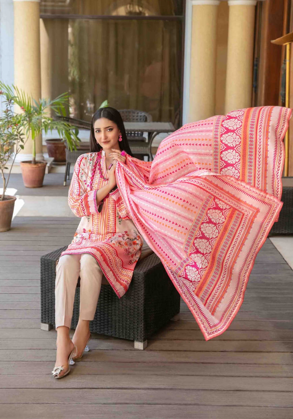 Masooma Digital Printed Lawn Collection by Tawakkal D-03