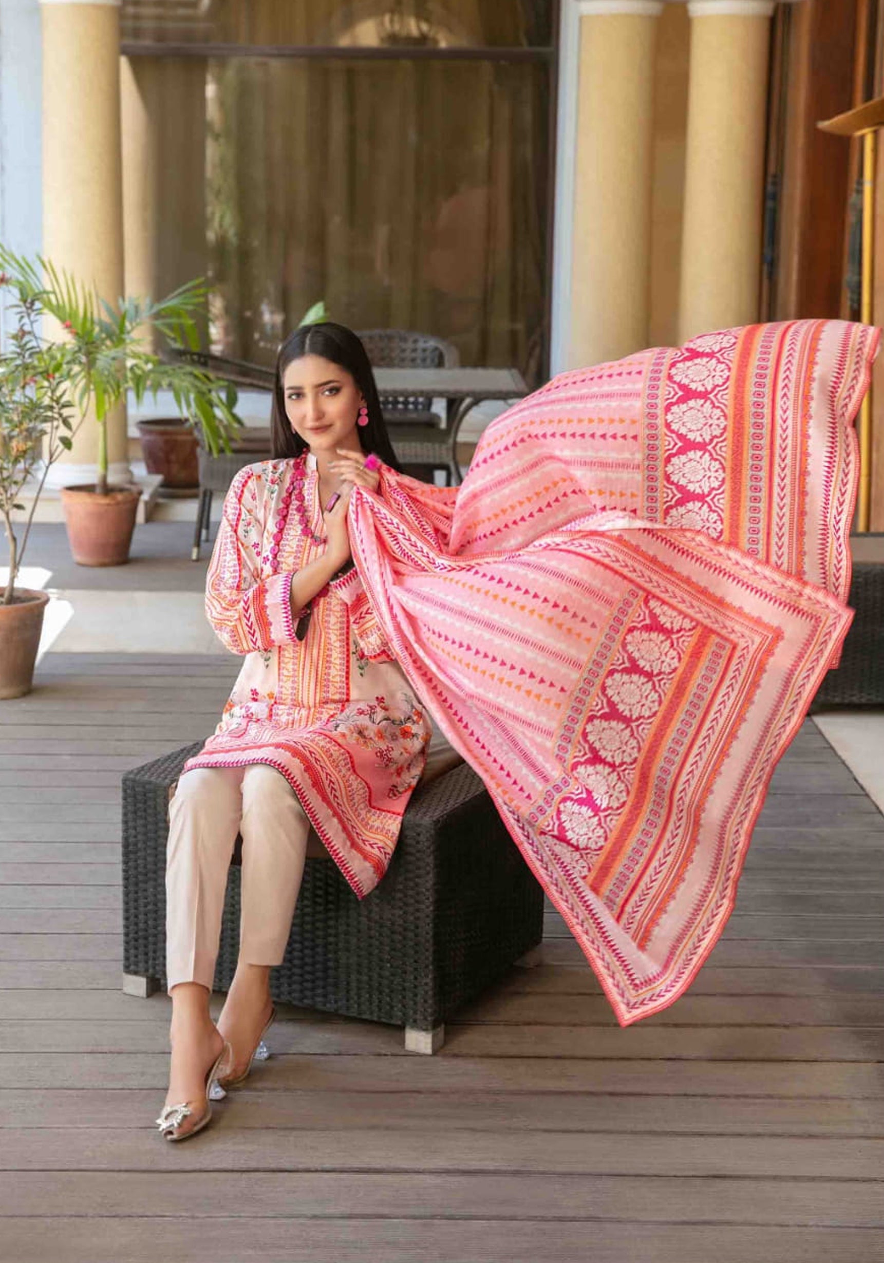 Masooma Digital Printed Lawn Collection by Tawakkal D-03