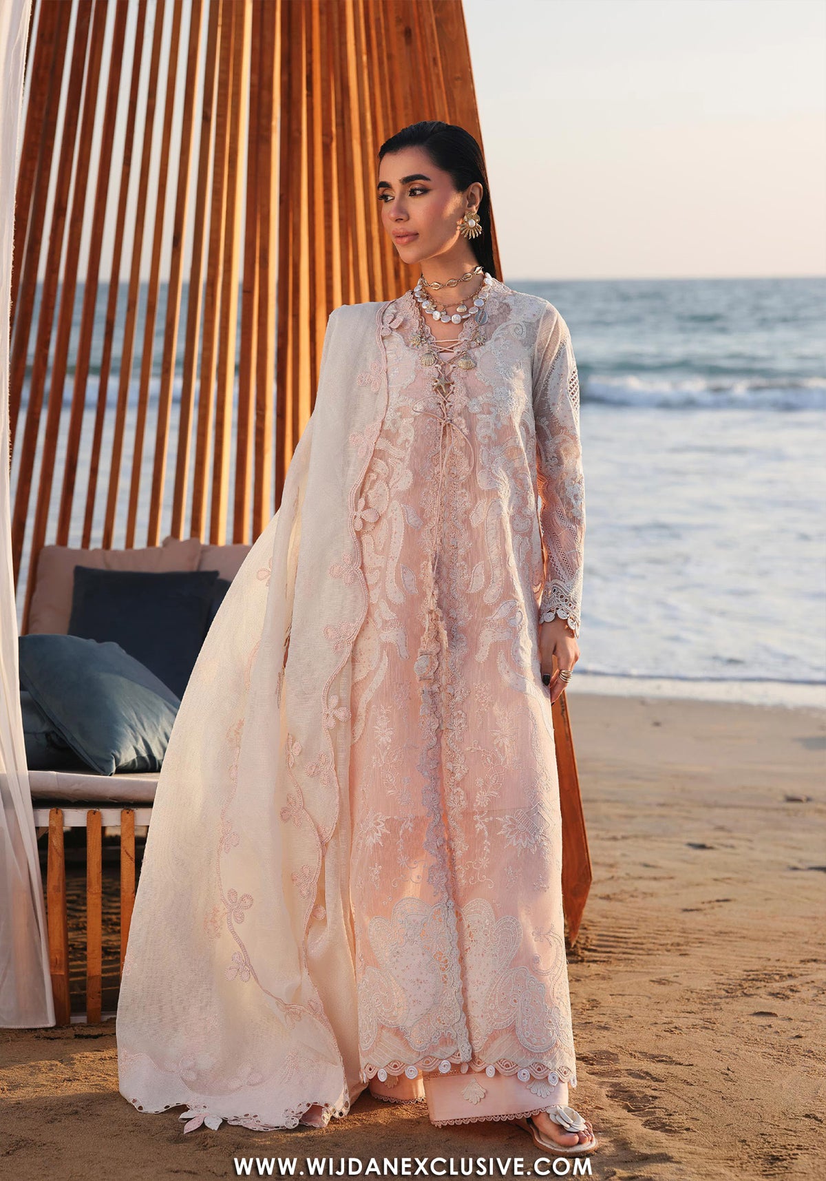 Sahil by Qalamkar | Unstitched Luxury lawn Collection - 2026 SA-06-MAHUR