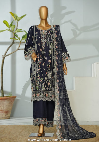 Bin Saeed Stitched Luxury Embroidered 3PC Collection - 2026 BSLE26-003