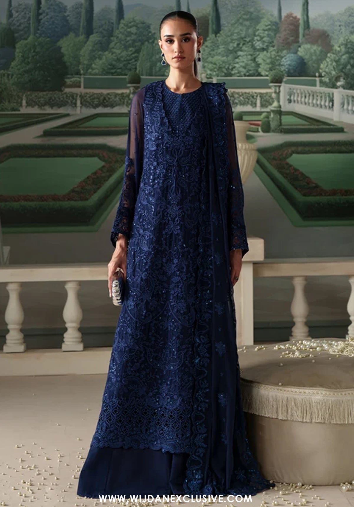Modern Heirloom by Emaan Adeel | Unstitched Emb Chiffon Formal'26 (CORALIA)