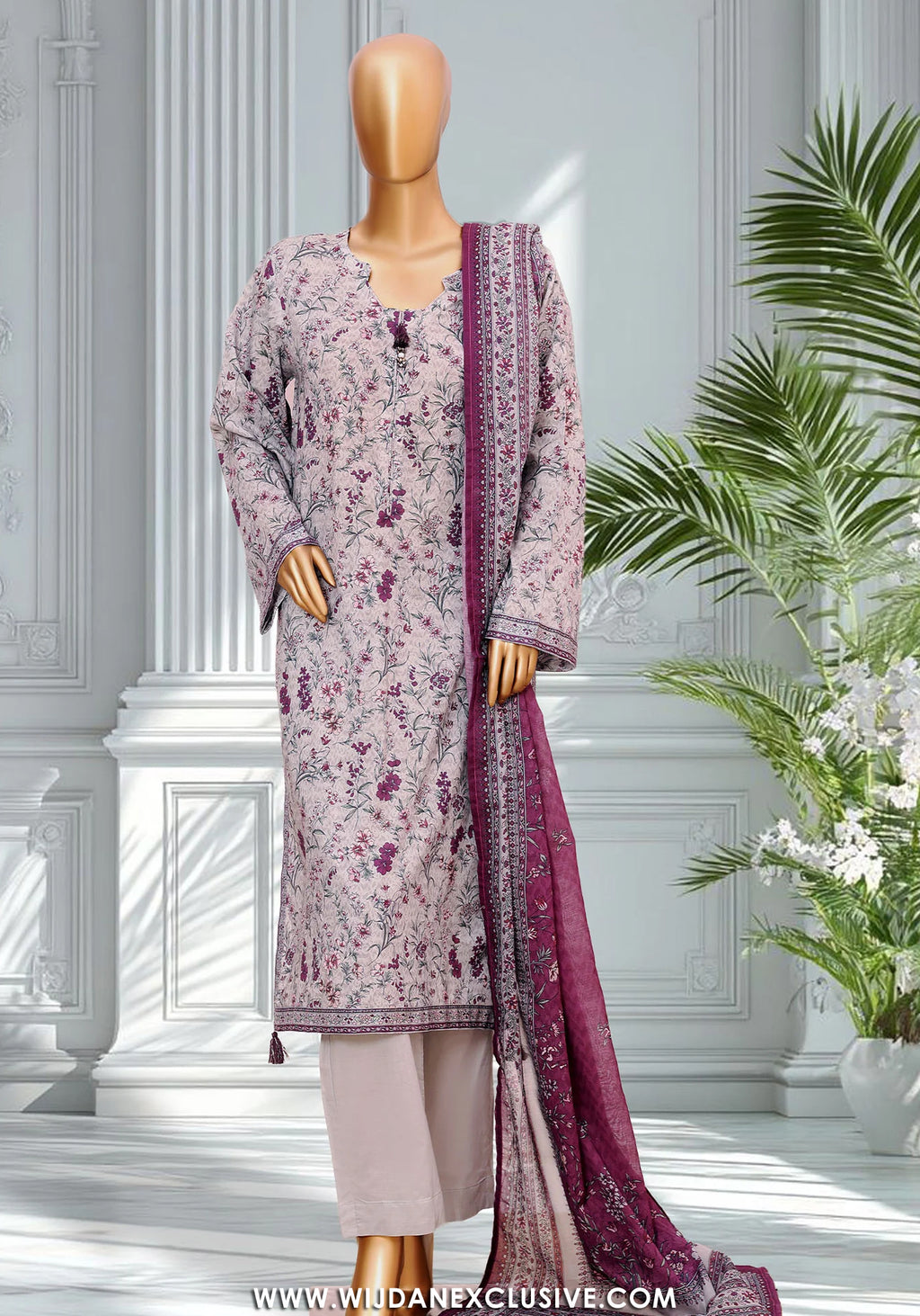 Bin Saeed Stitched Exclusive Printed Lawn Vol-V Collection - 2026 (D-03)