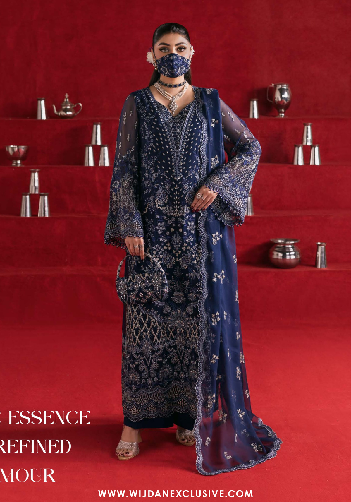 Flossie Kohinoor Unstitched Luxury Chiffon Collection - 2025 K-103