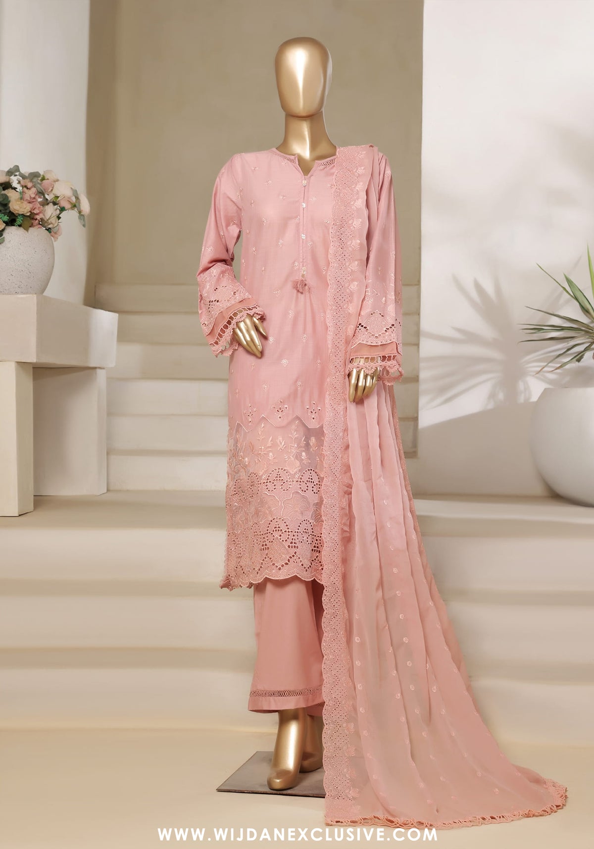 Sadabahar Stitched Luxury Embroidered Chikankari Collection - 2025 (Plum)