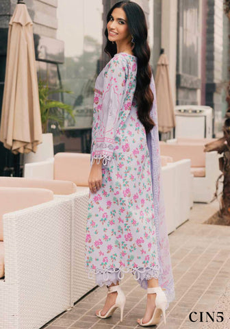 Charizma Infinity Embroidered Printed Lawn Collection'25 D-03