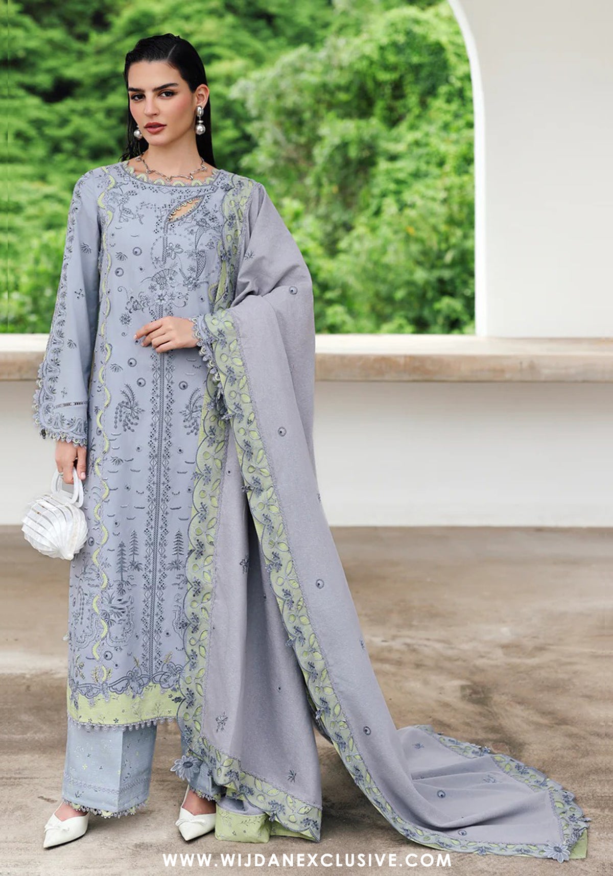 Qline Unstitched Linen Collection - 2025 KL-13 SAAHIL