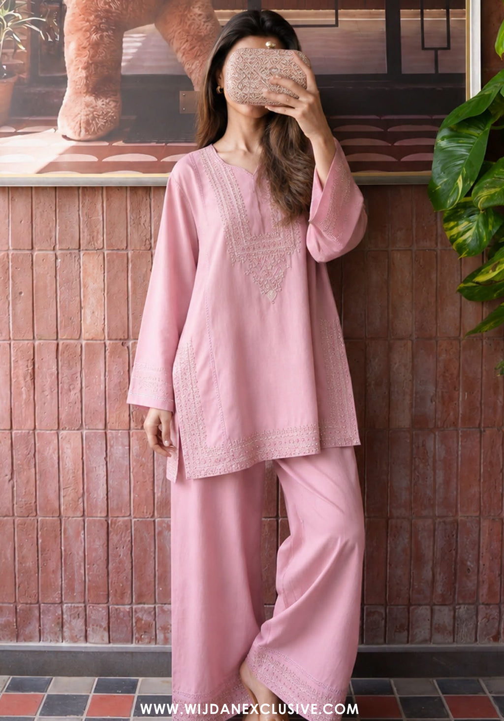 Gul Tanka by Amna Khadija | Stitched 2pc Embroidered Cotton Collection - 2026 (D-03)