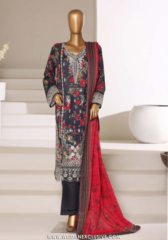 Sadabahar Signature Stitched Embroidered Lawn Collection - 2026 (DEEP BLUE)