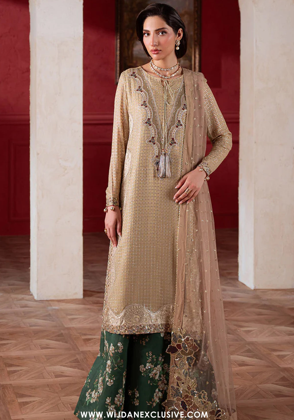 Amaya by Nureh  | Unstitched Embroidered Luxury Formal Chiffon Collection - 2026 (AM-39)