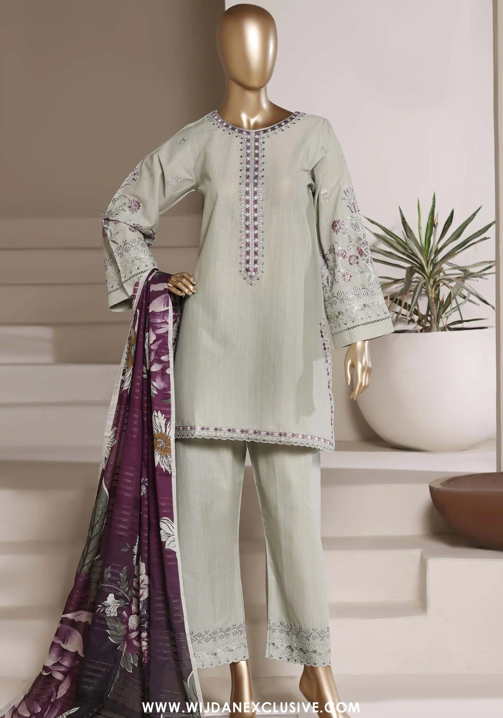 Eclair by Sadabahar | Stitched 3pc Embroidered Lawn Collection - 2026 (D-03)