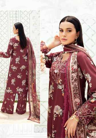 Rangrez Luxury Lawn Collection'25 Vol-06 by Ramsha N-603