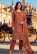 Dhamak by Wijdan | Unstitched Exclusive Formal Bana Dora Embroidered Collection - 2026 (D-03)
