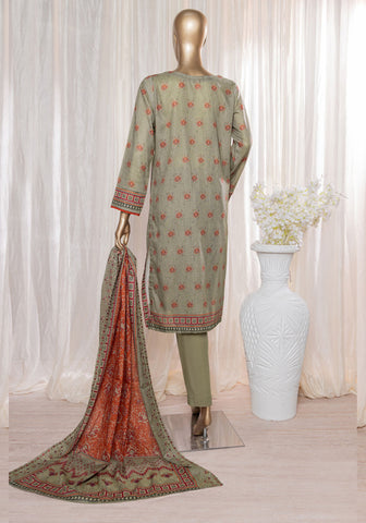 Rimjhim Printed Embroidered Lawn Collection'24 by HZ Textiles D-03