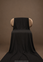 The Noir Essence Plain Black Unstitched Collection - 2026