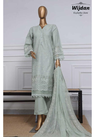 Sadabahar 2 Tone Chikankari Embroidered 3pc Pret Collection’25 D-03