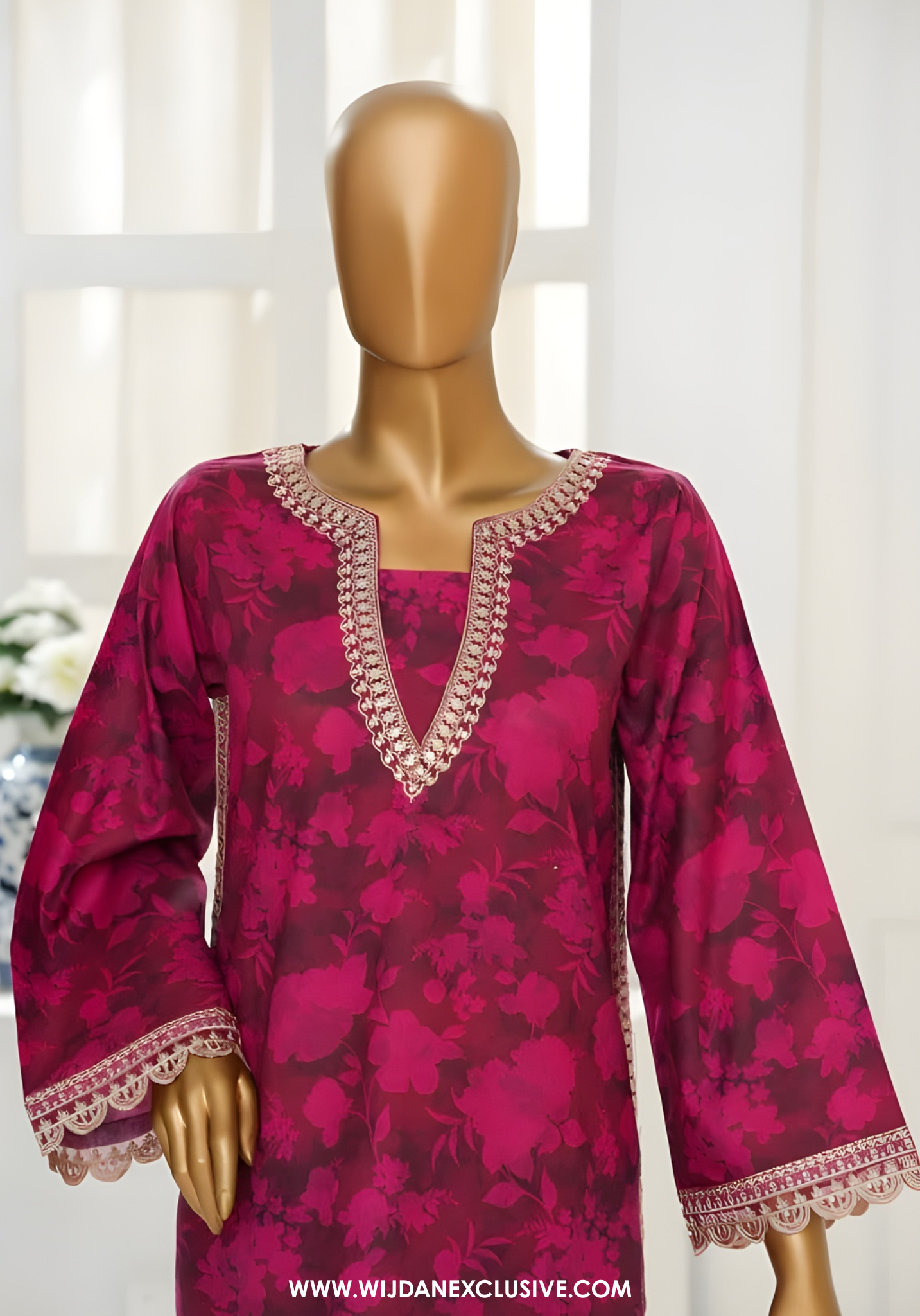 Sehar Zaira by Amna Khadija Printed & Embroidered Cotton Cambric Stitched Co ord Sets (D-01)
