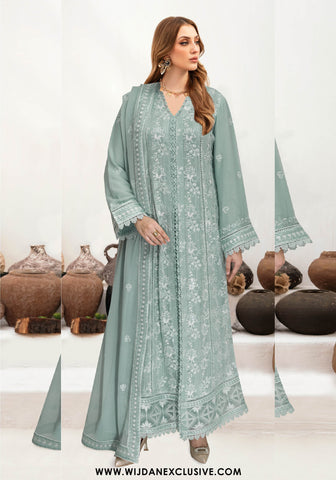 Wijdan Semi-Stitched Luxury Chiffon Collection – 2025 WC-529