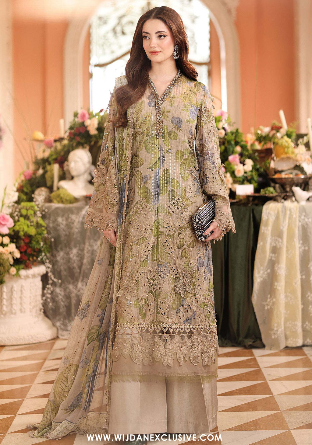 Royale Tea Affair by Maria.B | Unstitched Chiffon Formal Collection - 2026 (D-03)