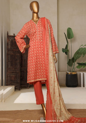 Bin Saeed Stitched Exclusive Printed 3PC Lawn Collection'25 Vol-11 D-03