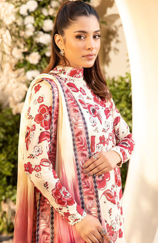 Elaheh Un-Stitched Printed Lawn'25 by M.Basics D-03