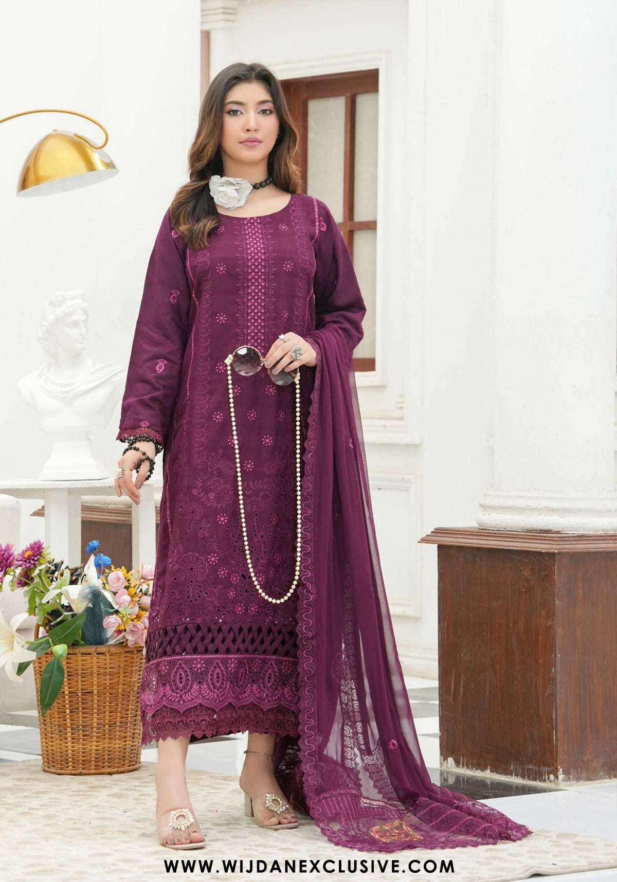 Cocktail Unstitched Embroidered Viscose Collection - 2025 D-01