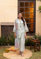 Layna by Guzel | Stitched Embroidered 3pc Vol-II Cotton Collection'26 (D-02)