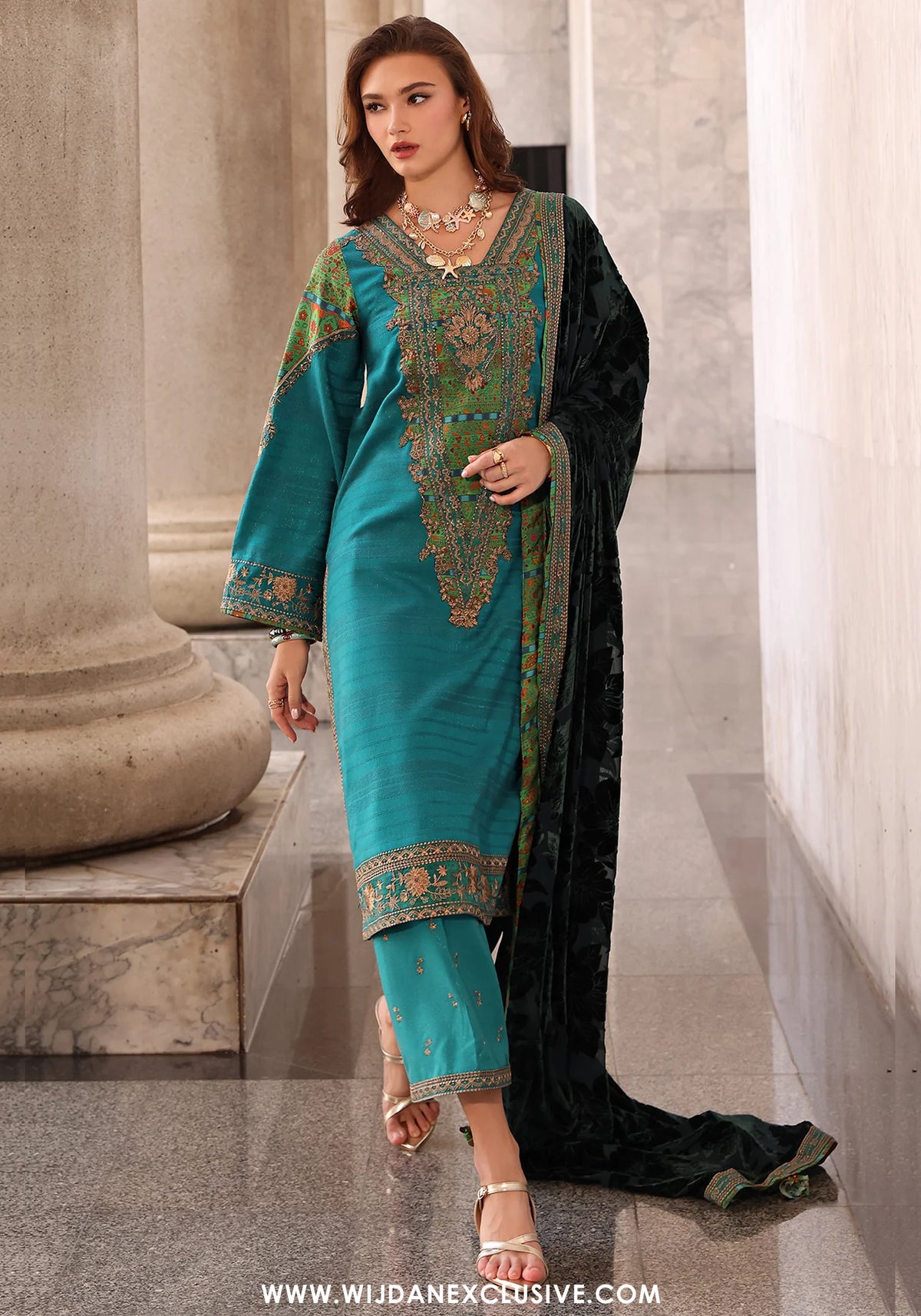 Poshima by Charizma | Unstitched Embroidered Leather Vol-III Collection - 2025 PSW5-19