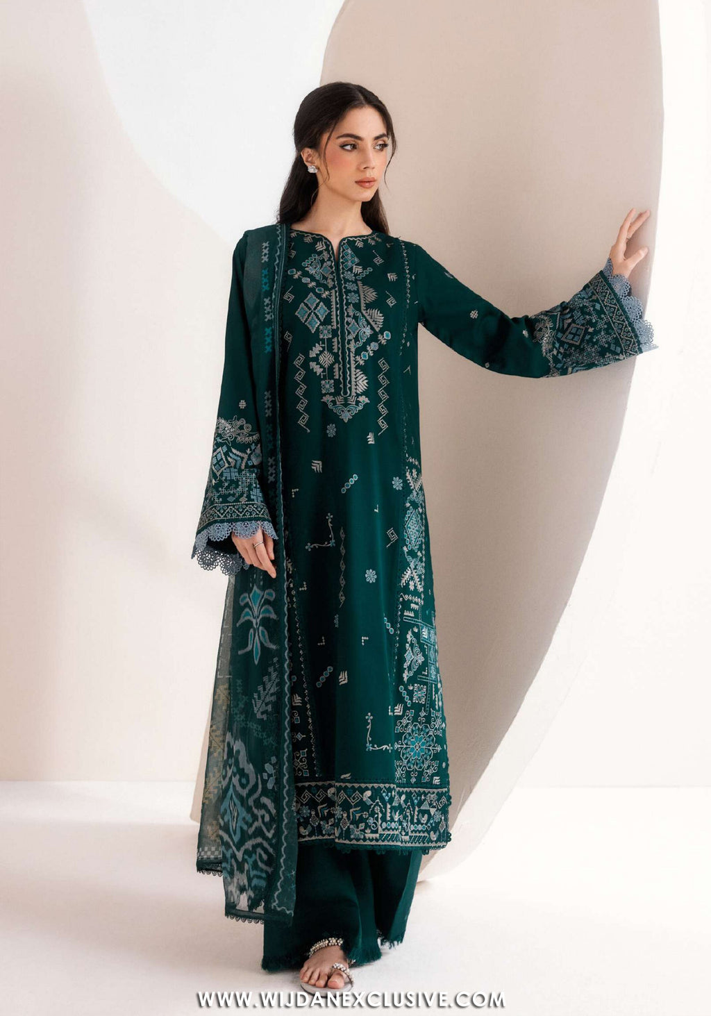 Zync by Florent | Unstitched Intermix Embroidered Viscose Collection'26 (D-03)