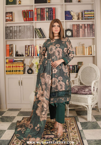 Sephora Unstitched Leather Zari Printed Collection - 2025 Series-V D-05