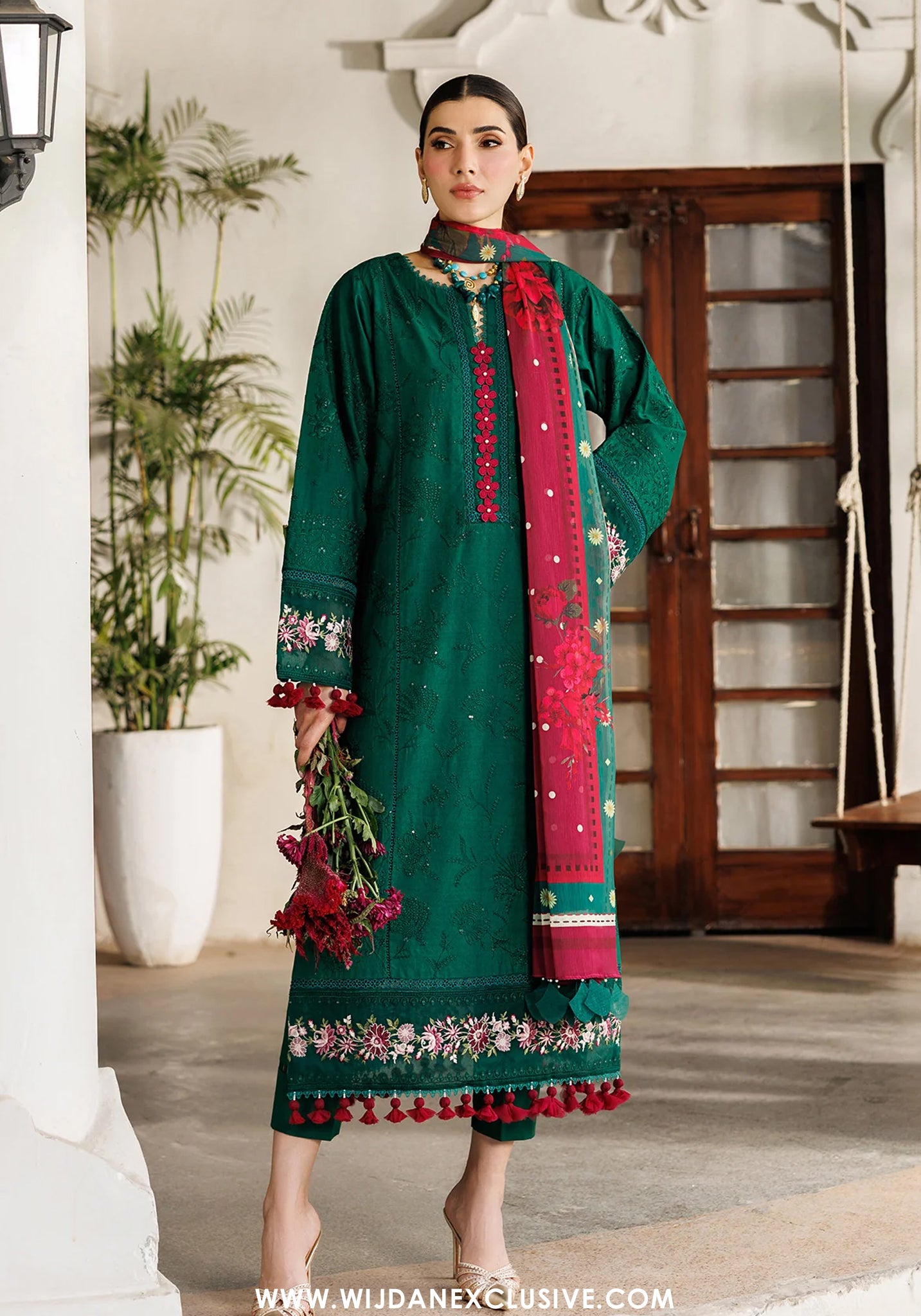 Alizeh Unstitched Embroidered Eid Festive Lawn Collection - 2026 (EVLYN)