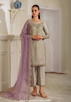 La'Royale by Wijdan | Stitched Print Formal Raw Silk Collection - 2026 (D-03)
