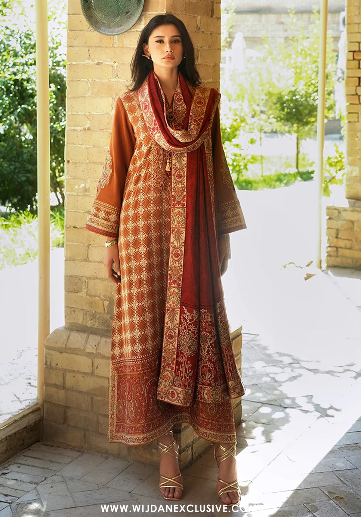 Broadway by Mushq | Unstitched Embroidered Viscose Collection'26 (RUMI SUNSET)