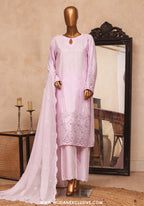 HZ Majestic Stitched 3pc Embroidered Silk Collection - 2026 (D-03)