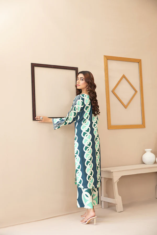 Zayana 2pc Stitched Staple Digital Print Collection'24 by Tawakkal D-03