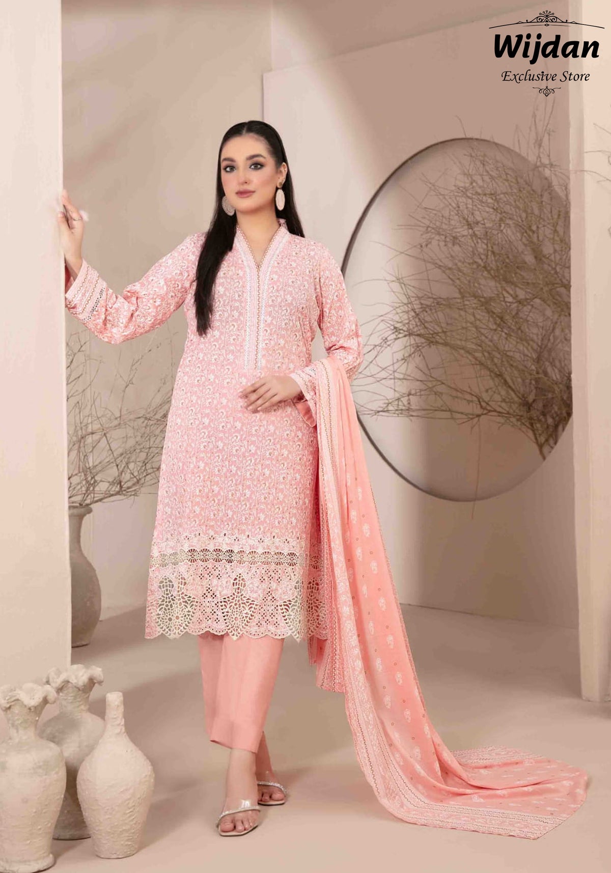 Banah Embroidered printed Lawn Collection'24 by Tawakkal D-03