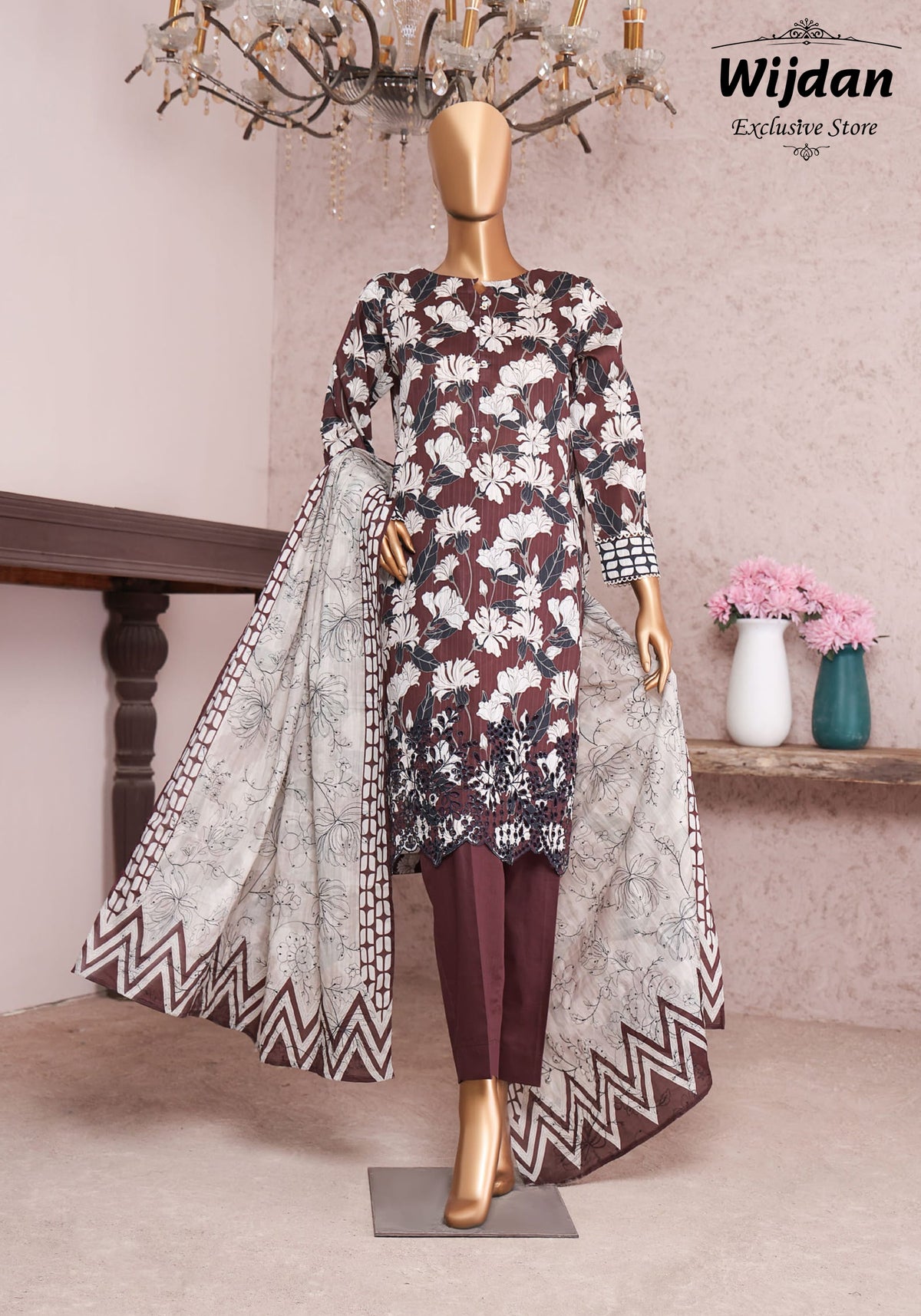 HZ Nayab Printkari Doriya Embroidered Collection D-03