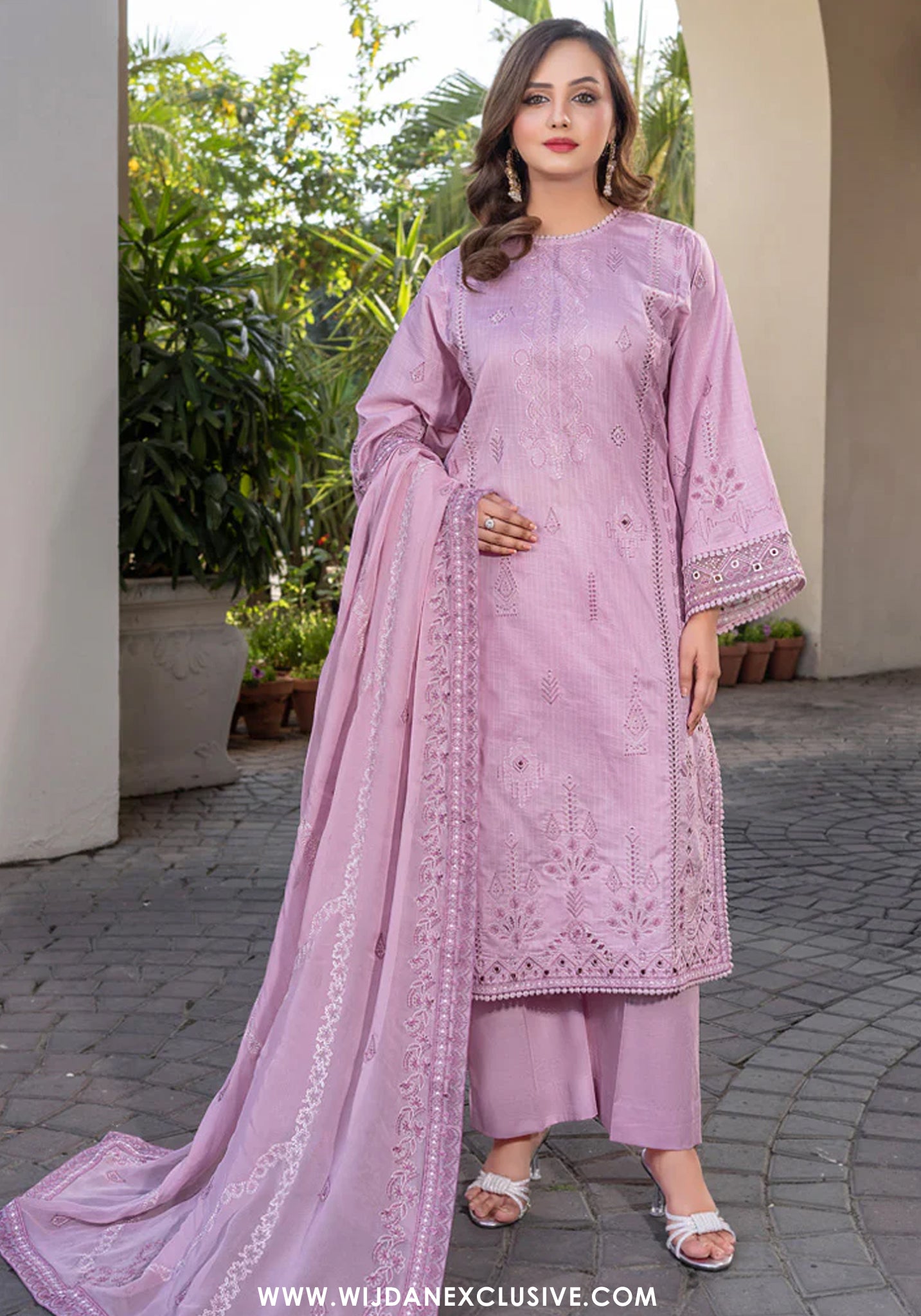 Marjjan Unstitched Embroidered Lawn Collection - 2026 (D-03)