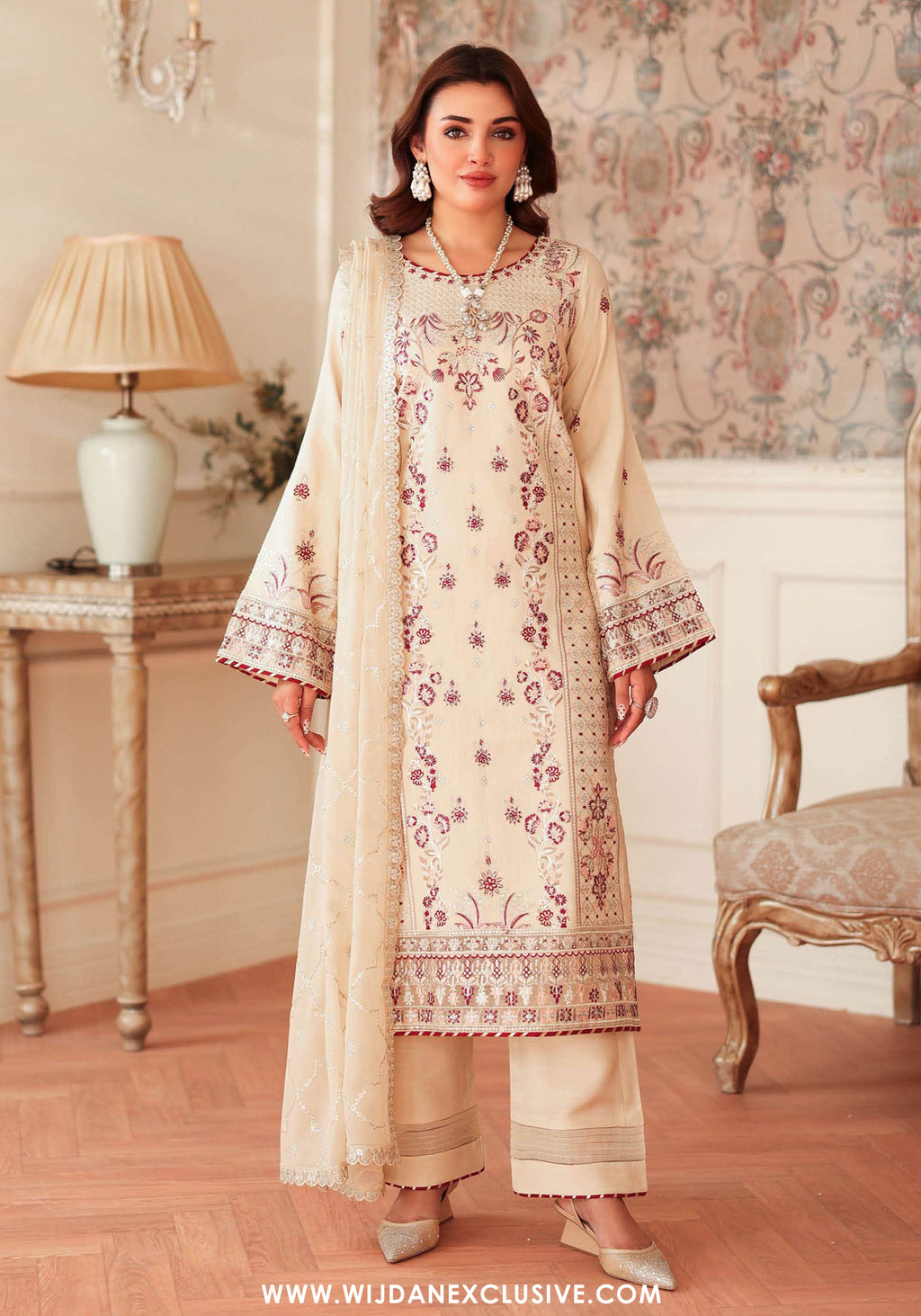 Aangan by Ramsha | Unstitched Rawsilk Vol-II Formal Collection - 2025 AA-207