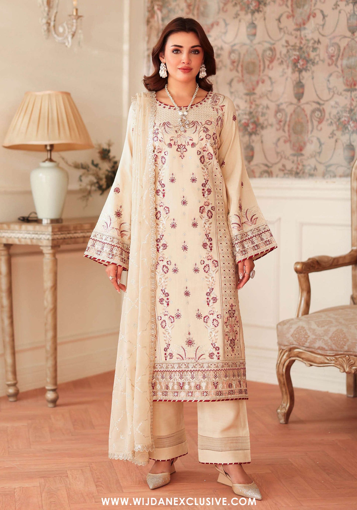 Aangan by Ramsha | Unstitched Rawsilk Vol-II Formal Collection - 2025 AA-207