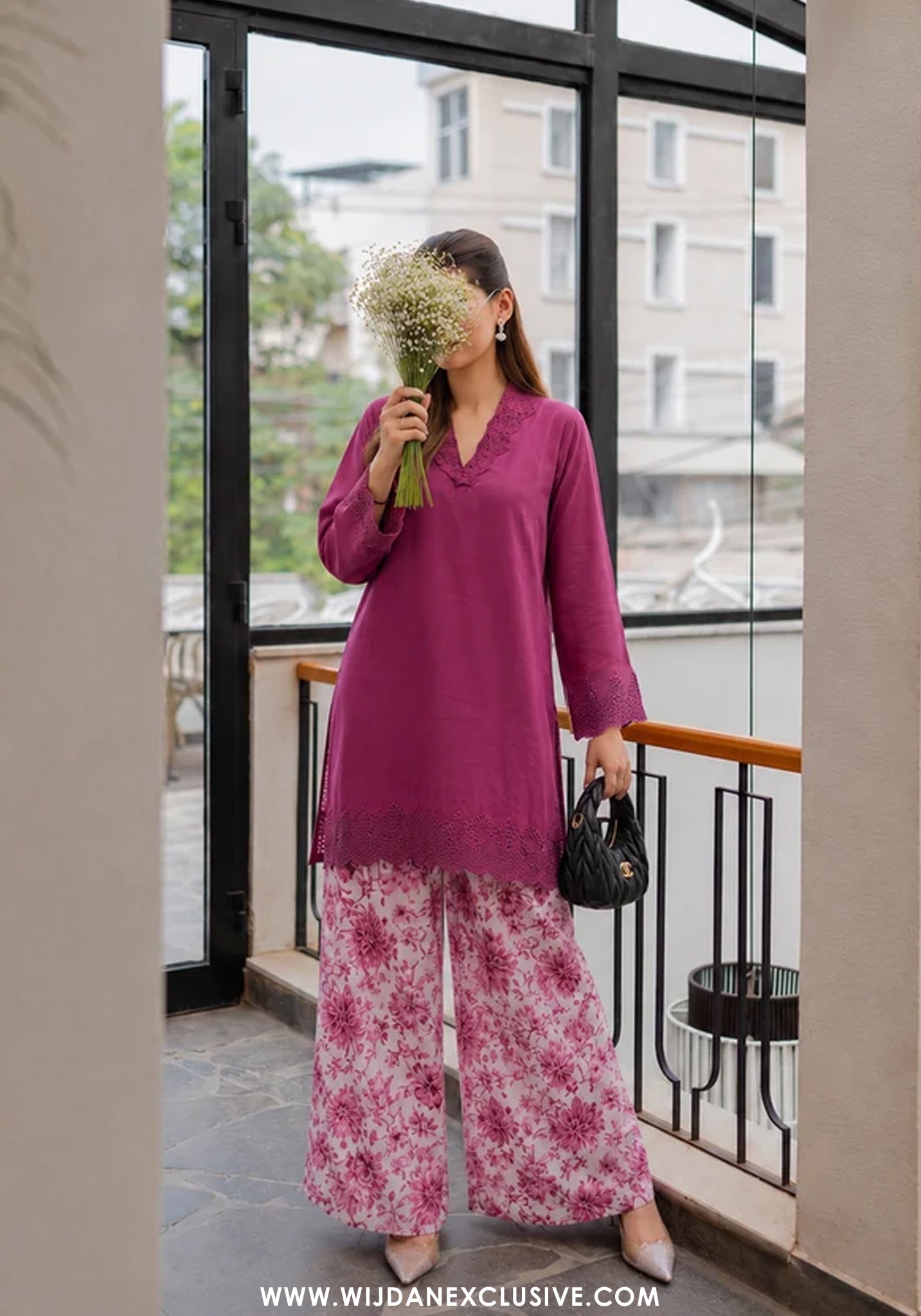Afsana by Amna Khadija | Stitched 2pc Embroidered Lawn Collection - 2026 (D-03)