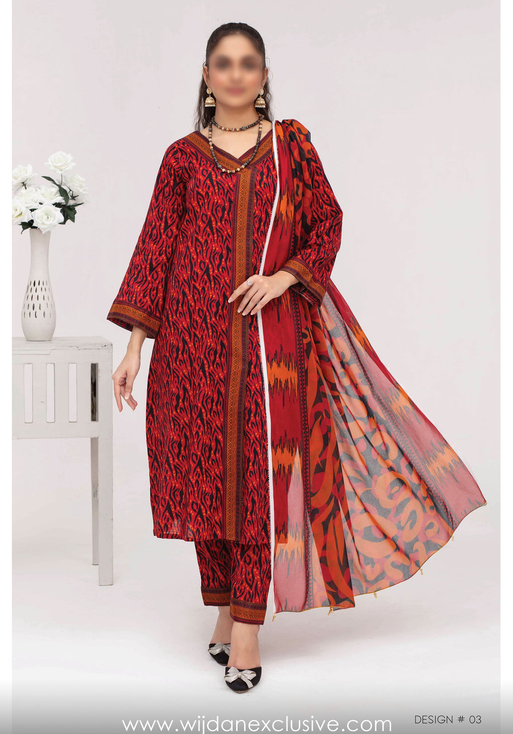 Aleezay Superior Airjet Bana Dora Lawn Collection by Fatima's D-03