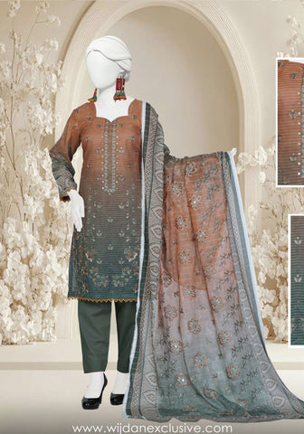 Kajal Embroidered Printed Lawn Collection'25 Vol-02 D-03
